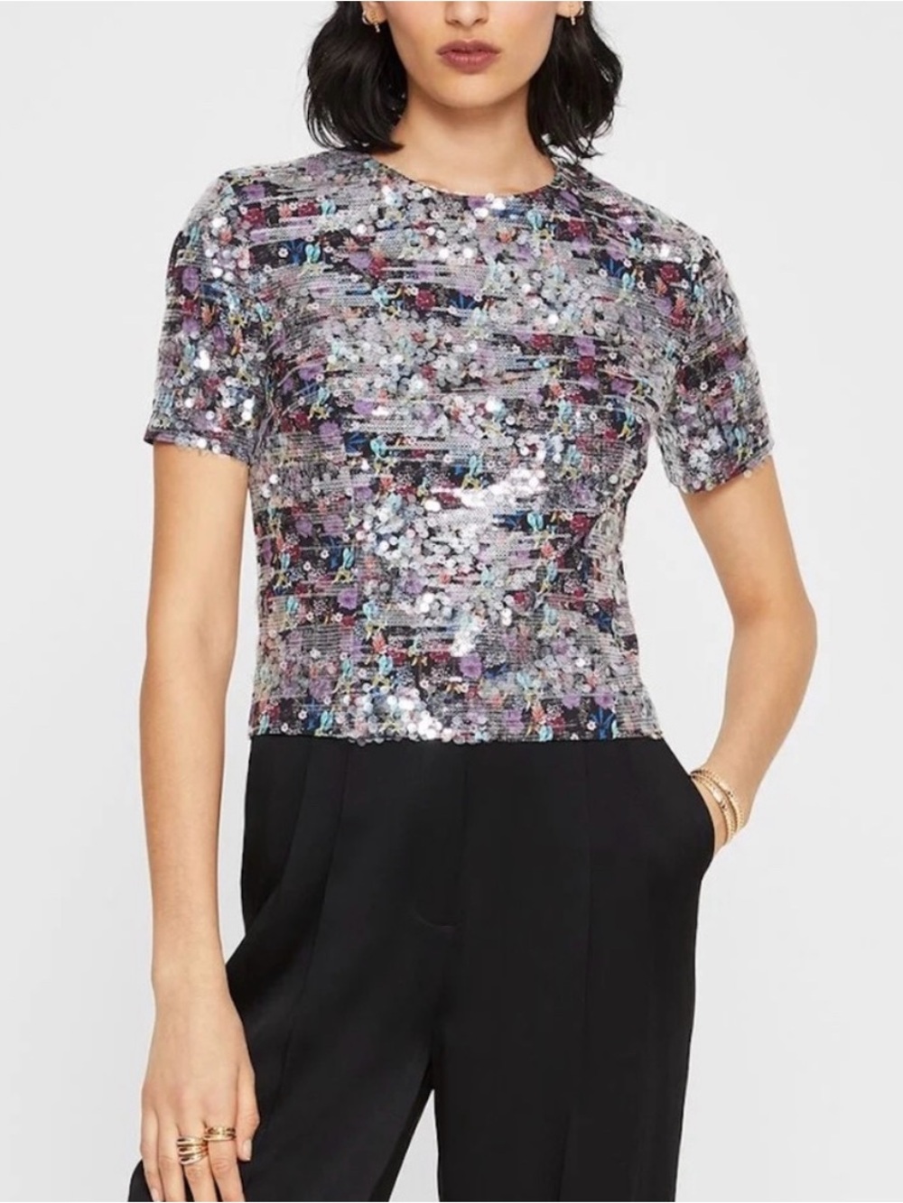 Club Monaco Sequined Top